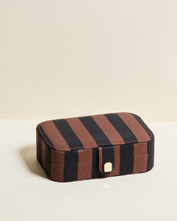 Brigitte Stripes Travel Jewelry Box