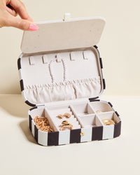 Brigitte Stripes Travel Jewelry Box