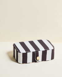 Brigitte Stripes Travel Jewelry Box