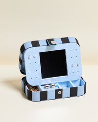 Brigitte Stripes Travel Jewelry Box