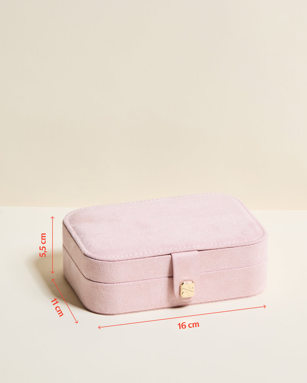 Brigitte velvet travel jewelry box