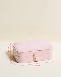 Brigitte velvet travel jewelry box