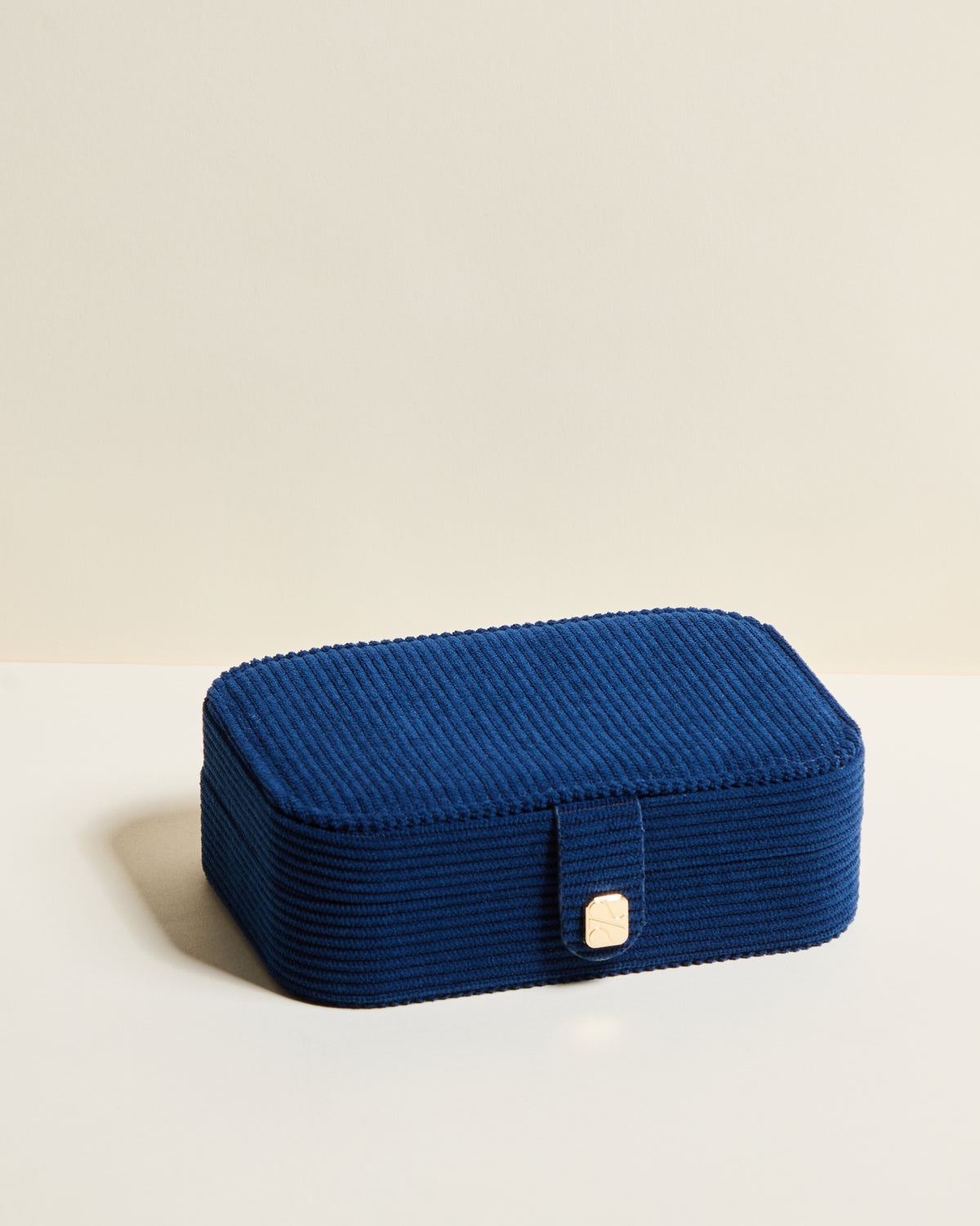 Brigitte corduroy travel jewelry box