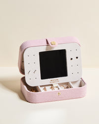 Brigitte Corduroy Velvet Travel Jewelry Box