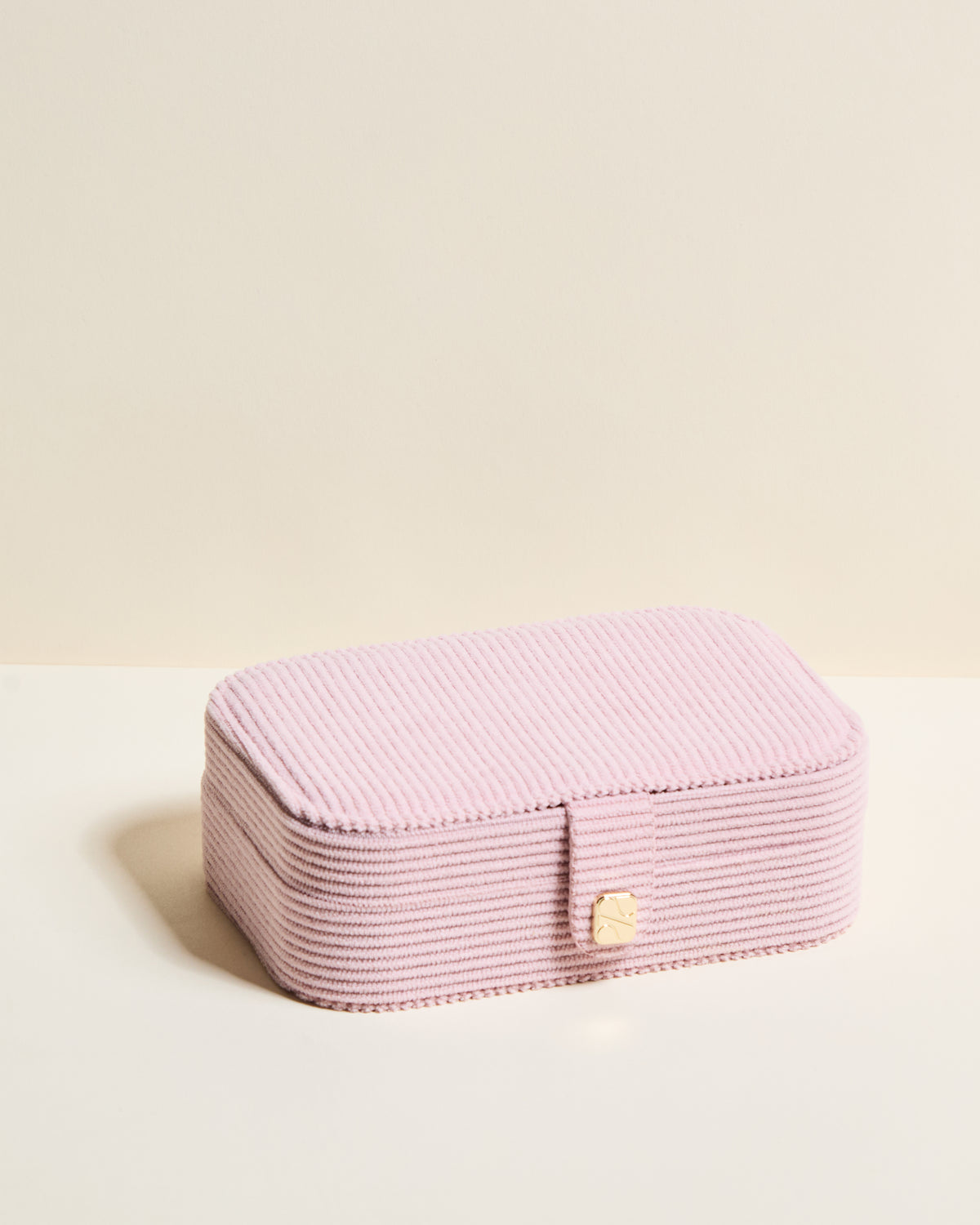 Brigitte corduroy travel jewelry box