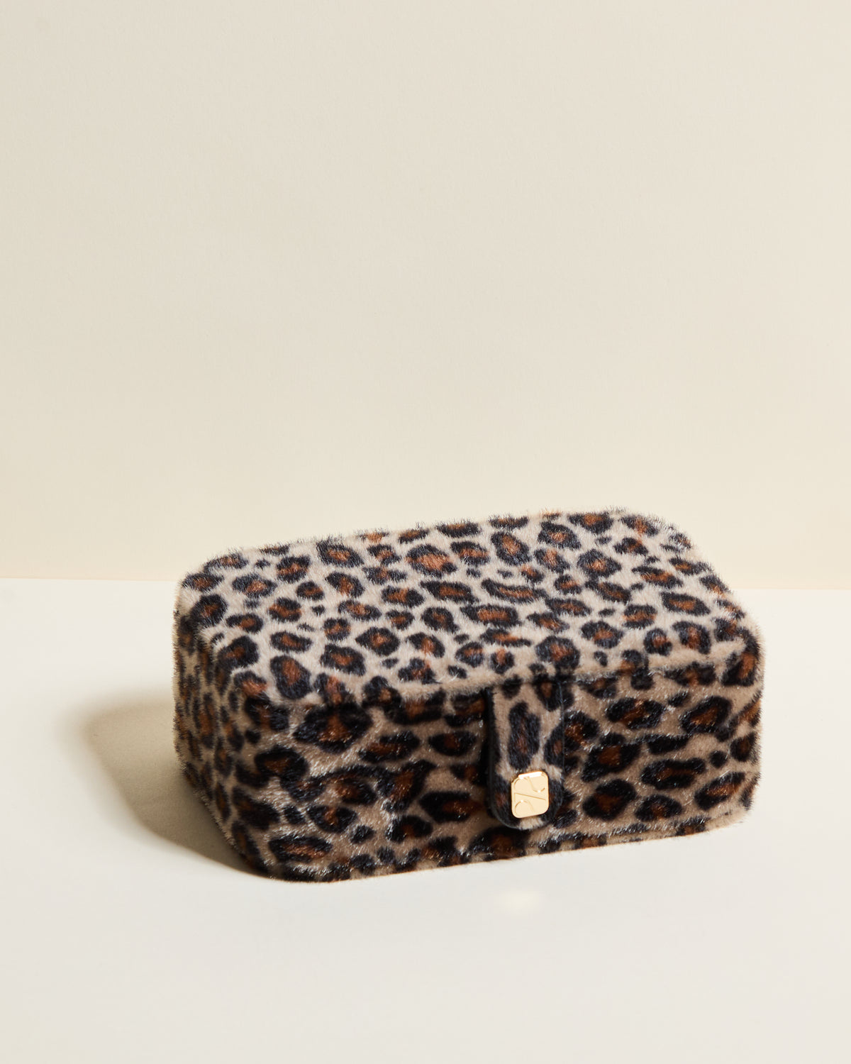 Brigitte leopard travel jewelry box