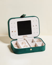 Brigitte velvet travel jewelry box