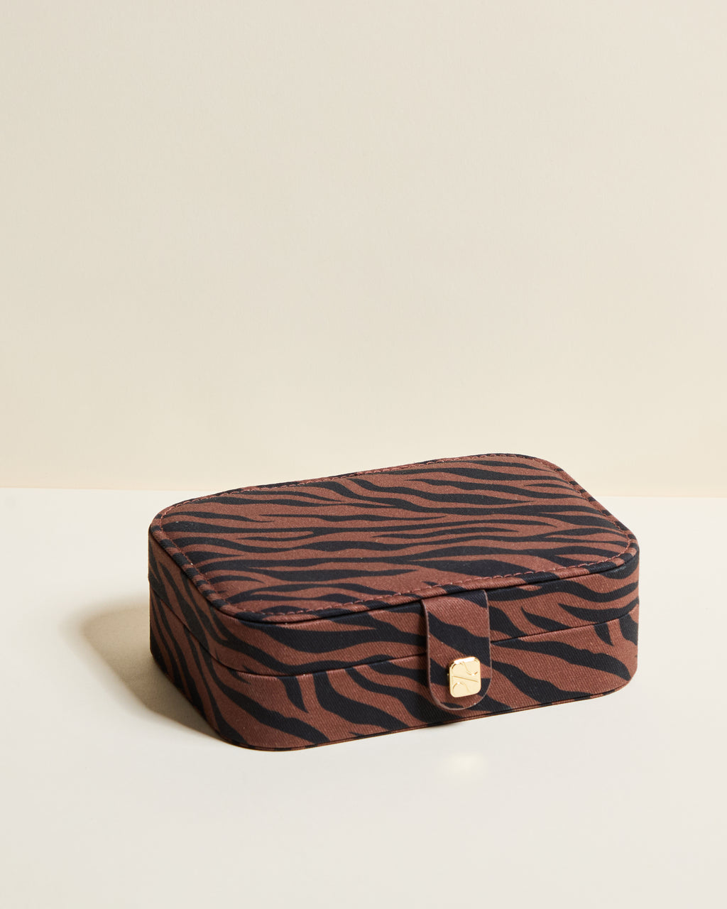 Brigitte Zebra Travel Jewelry Box
