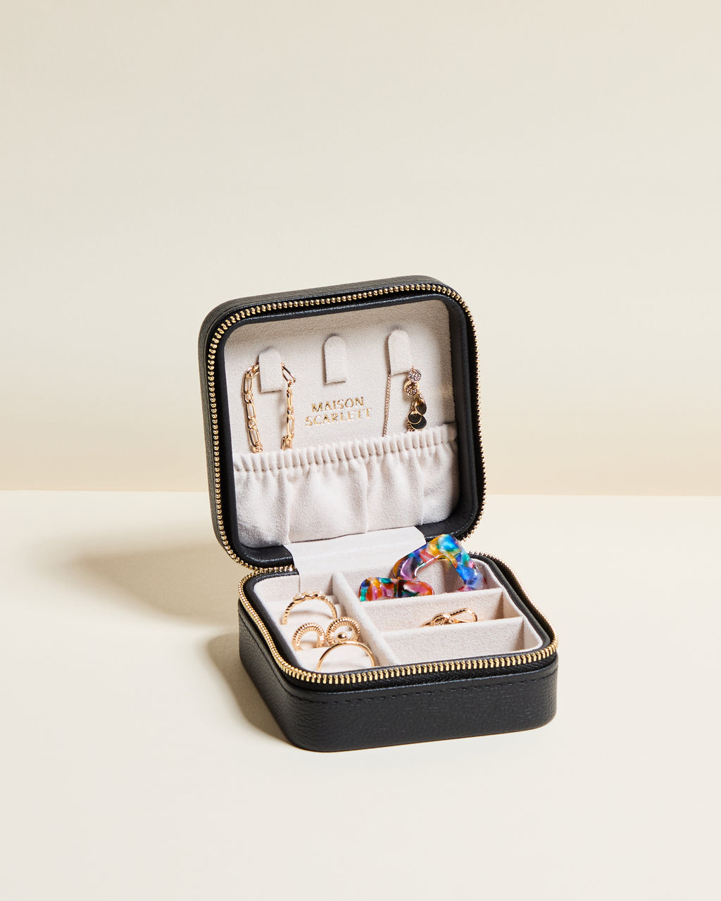 Corinne PU travel jewelry box