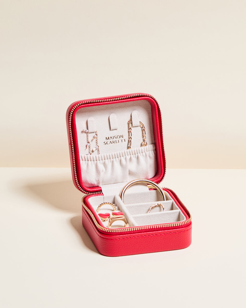 Corinne PU travel jewelry box