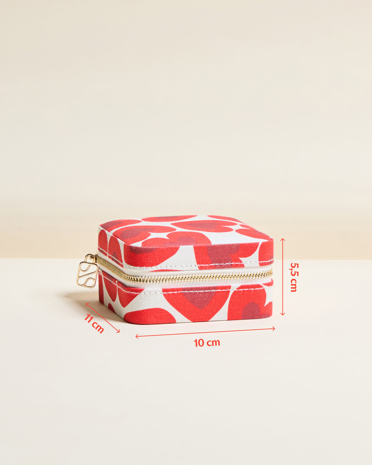Corinne Kisses Kisses Travel Jewelry Box