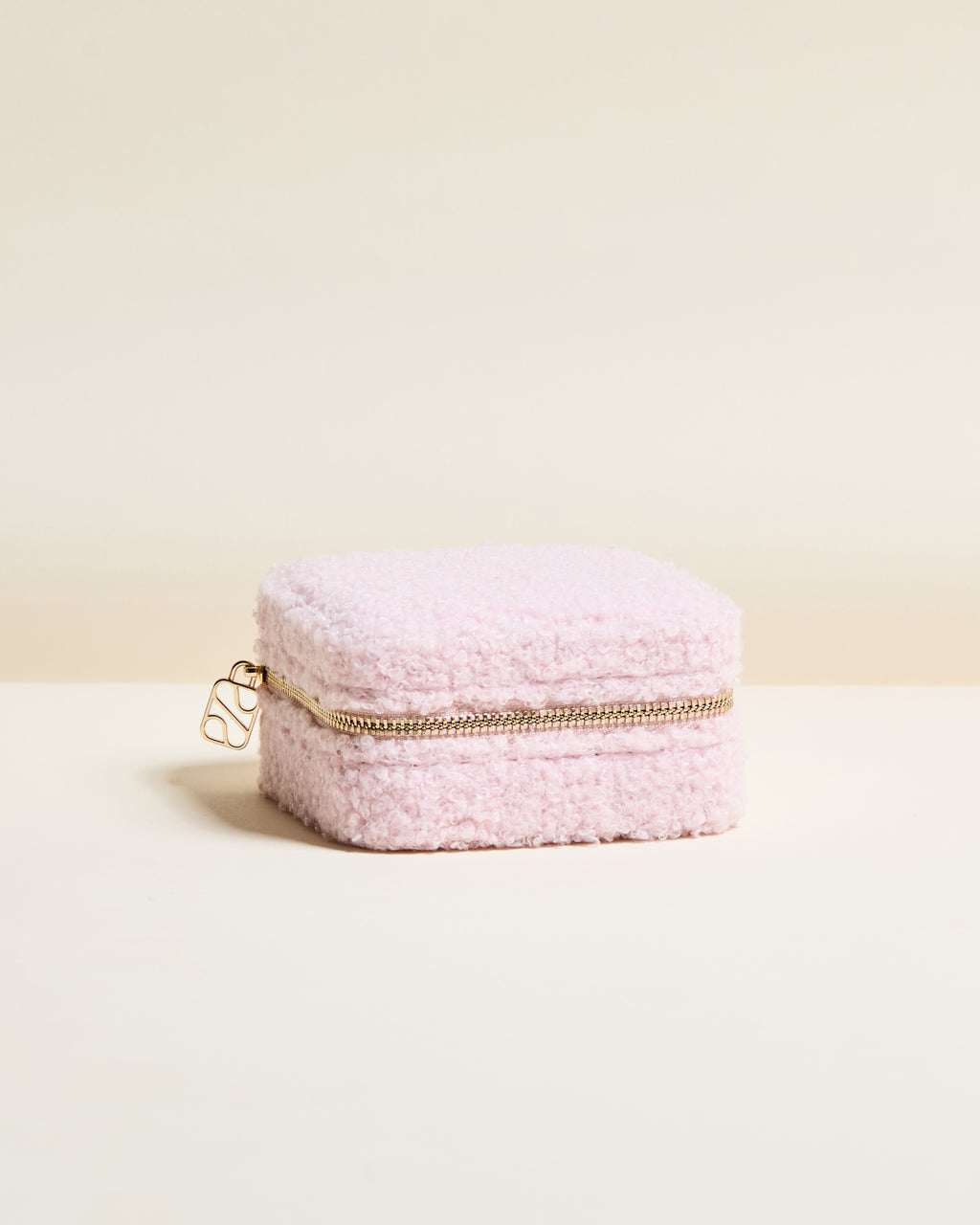 Corinne bouclé travel jewellery box