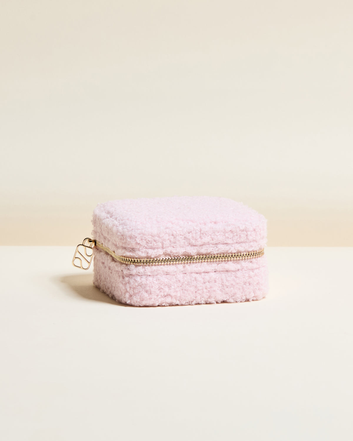 Corinne bouclé travel jewellery box