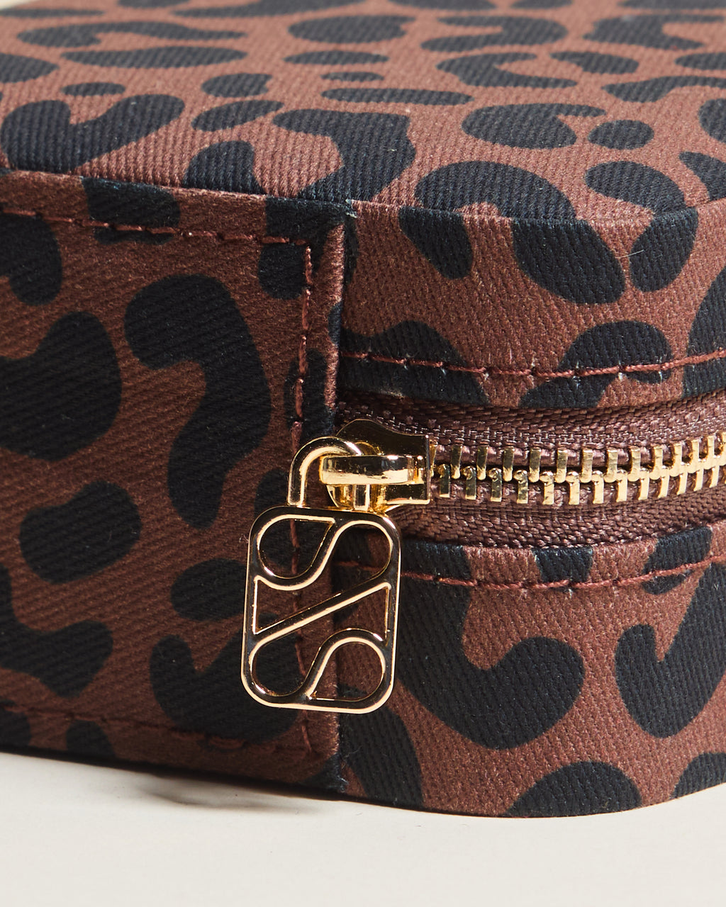Corinne Leopard Travel Jewelry Box