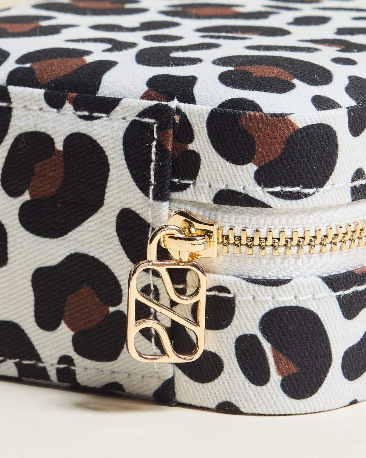 Corinne Leopard Travel Jewelry Box