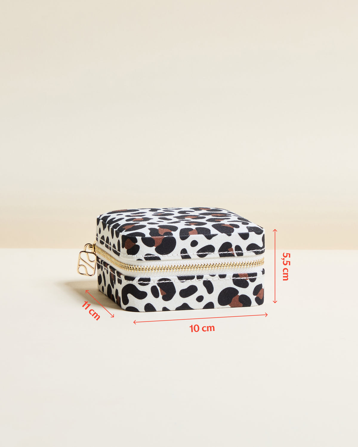 Corinne Leopard Travel Jewelry Box