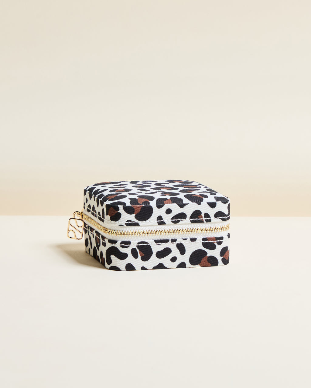 Corinne Leopard Travel Jewelry Box