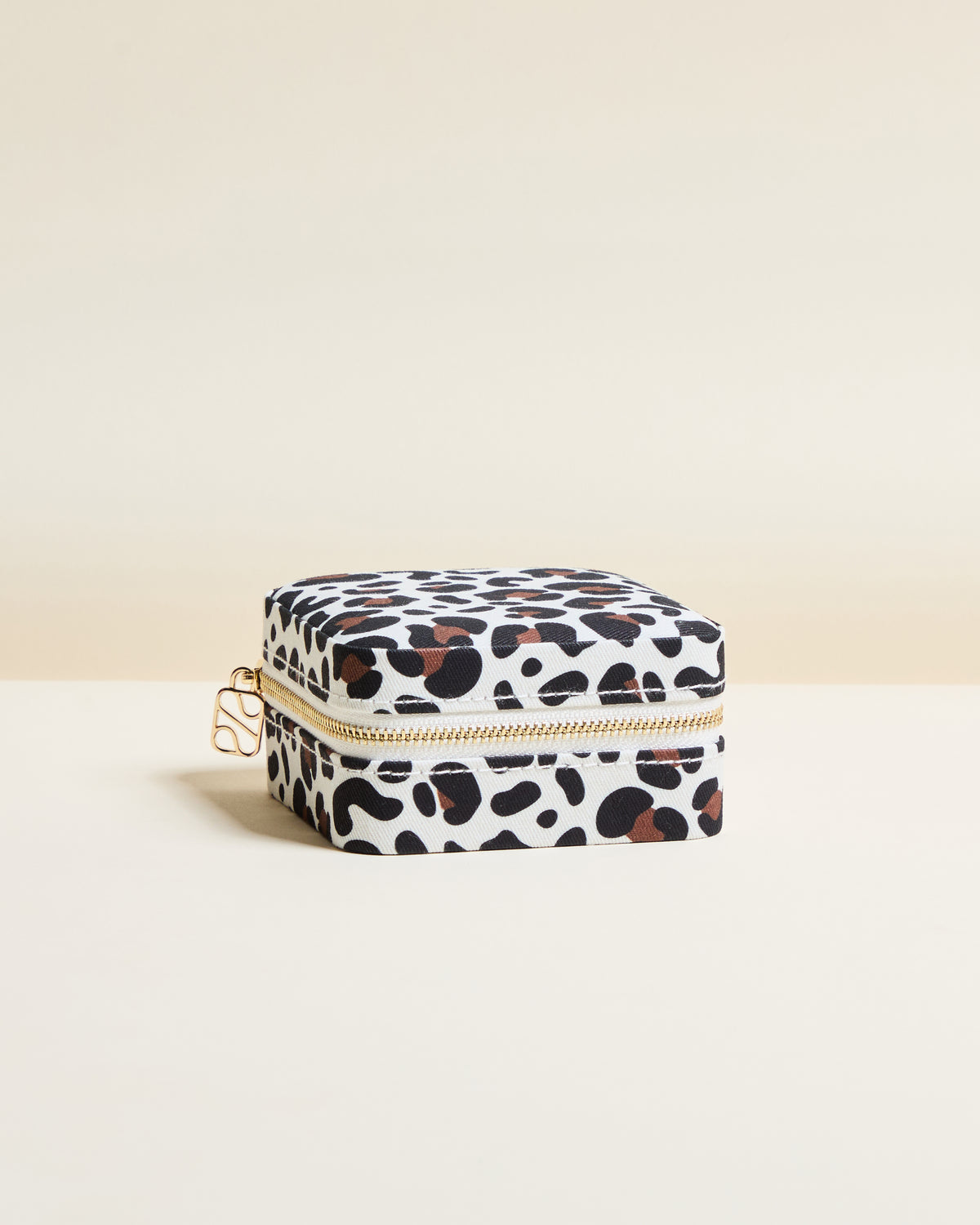 Corinne Leopard Travel Jewelry Box