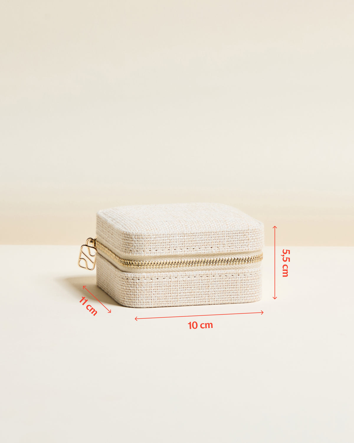 Corinne Linen-Look Travel Jewelry Box