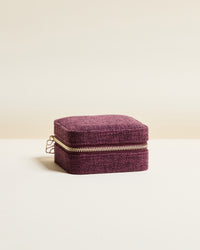 Corinne Linen Travel Jewelry Box
