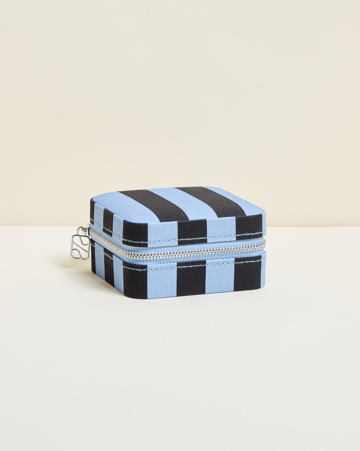 Corinne Stripes Travel Jewelry Box
