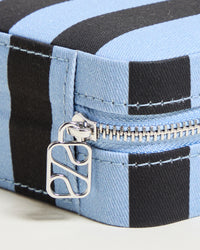 Corinne Stripes Travel Jewelry Box