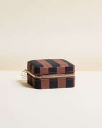 Corinne Stripes Travel Jewelry Box