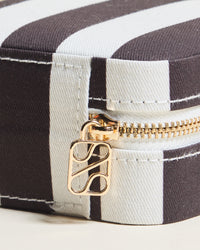 Corinne Stripes Travel Jewelry Box