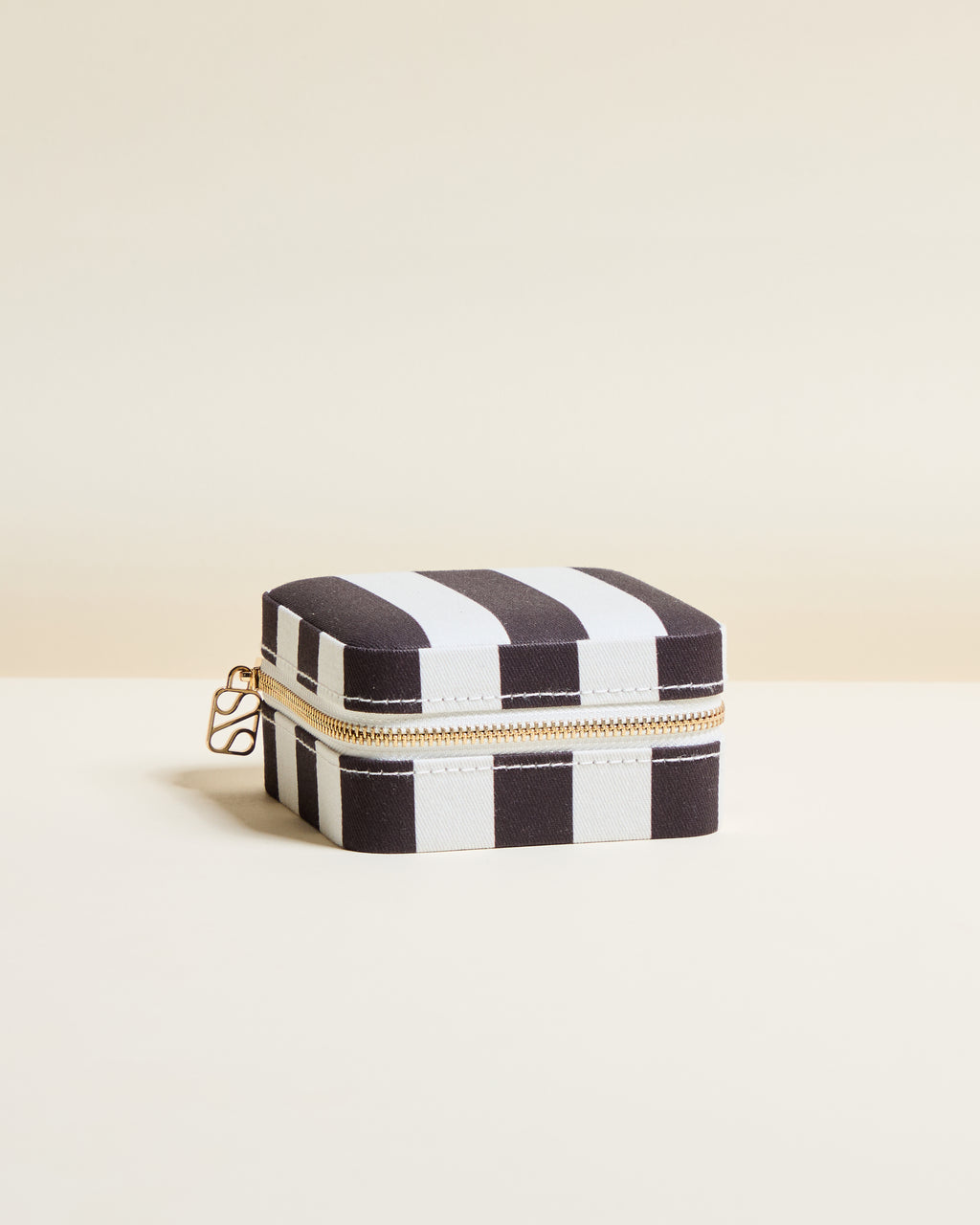 Corinne Stripes Travel Jewelry Box