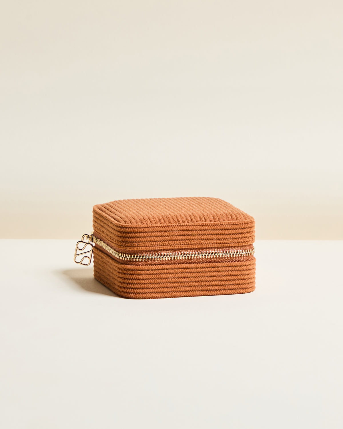 Corinne corduroy travel jewelry box