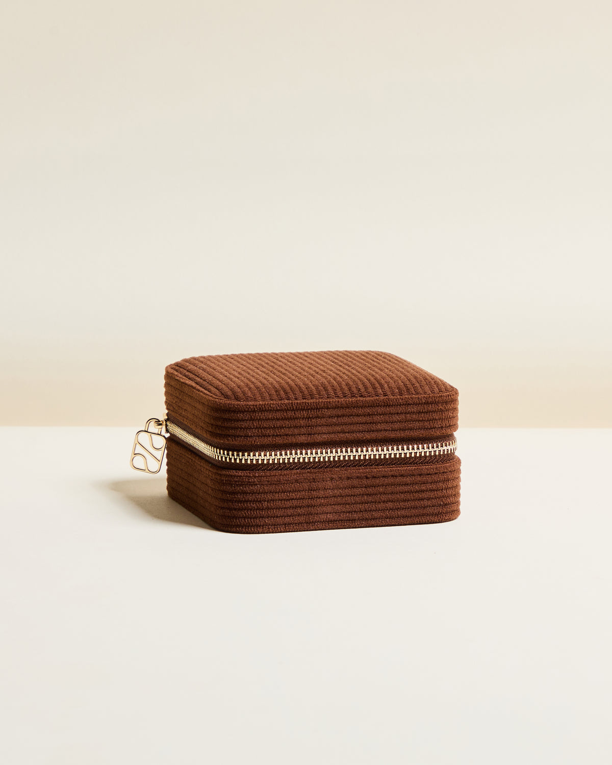Corinne corduroy travel jewelry box