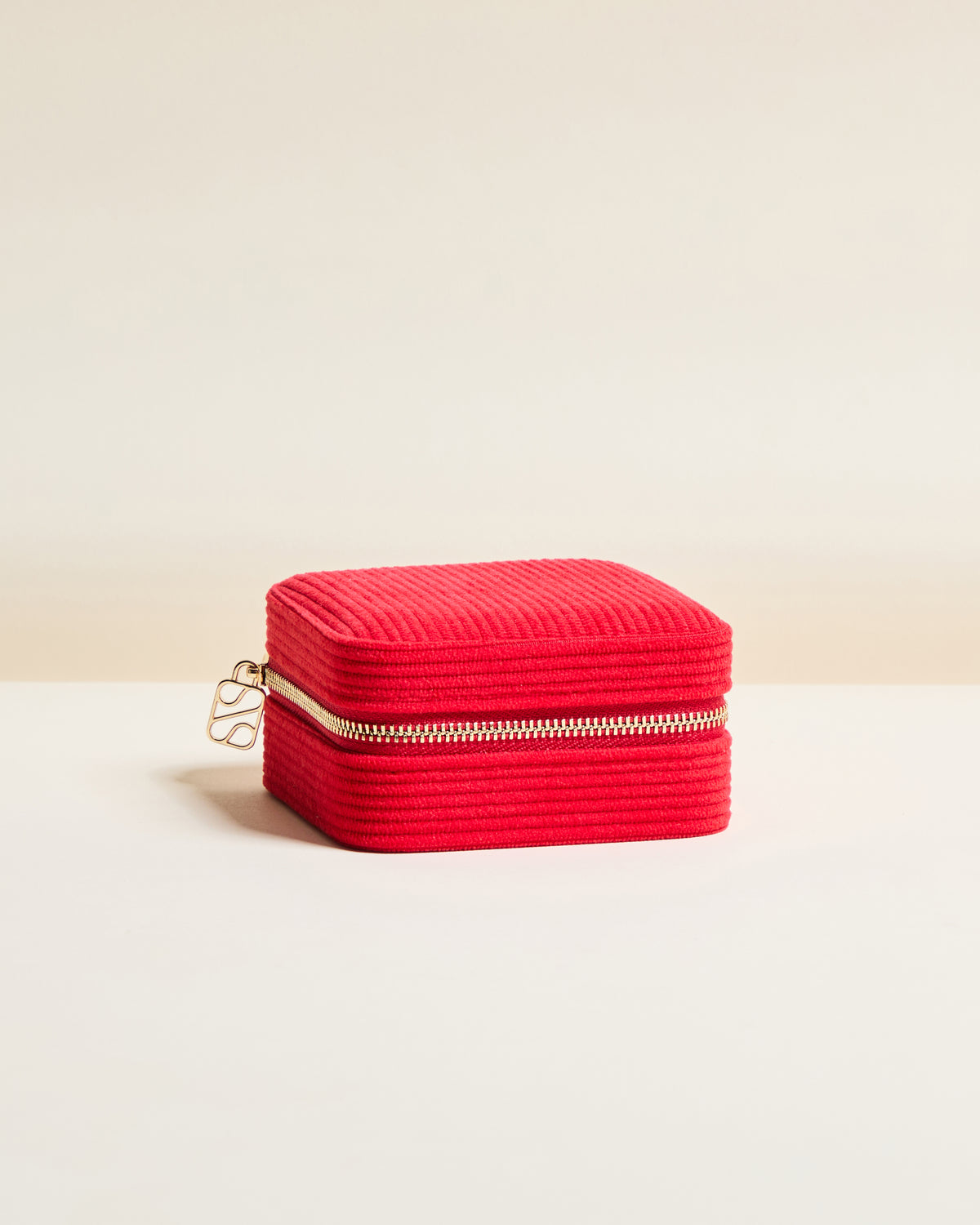 Corinne corduroy travel jewelry box