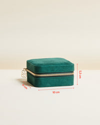 Corinne Velvet Travel Jewelry Box
