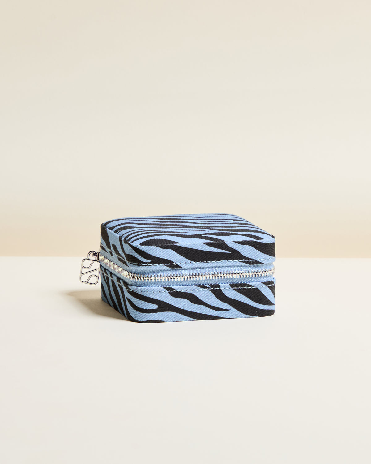 Corinne Zebra Travel Jewelry Box