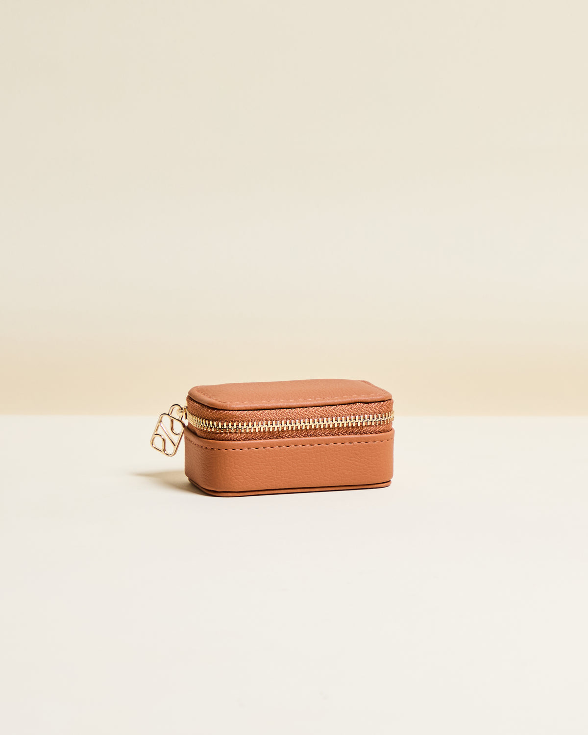 Marie PU leather mini travel jewelry box
