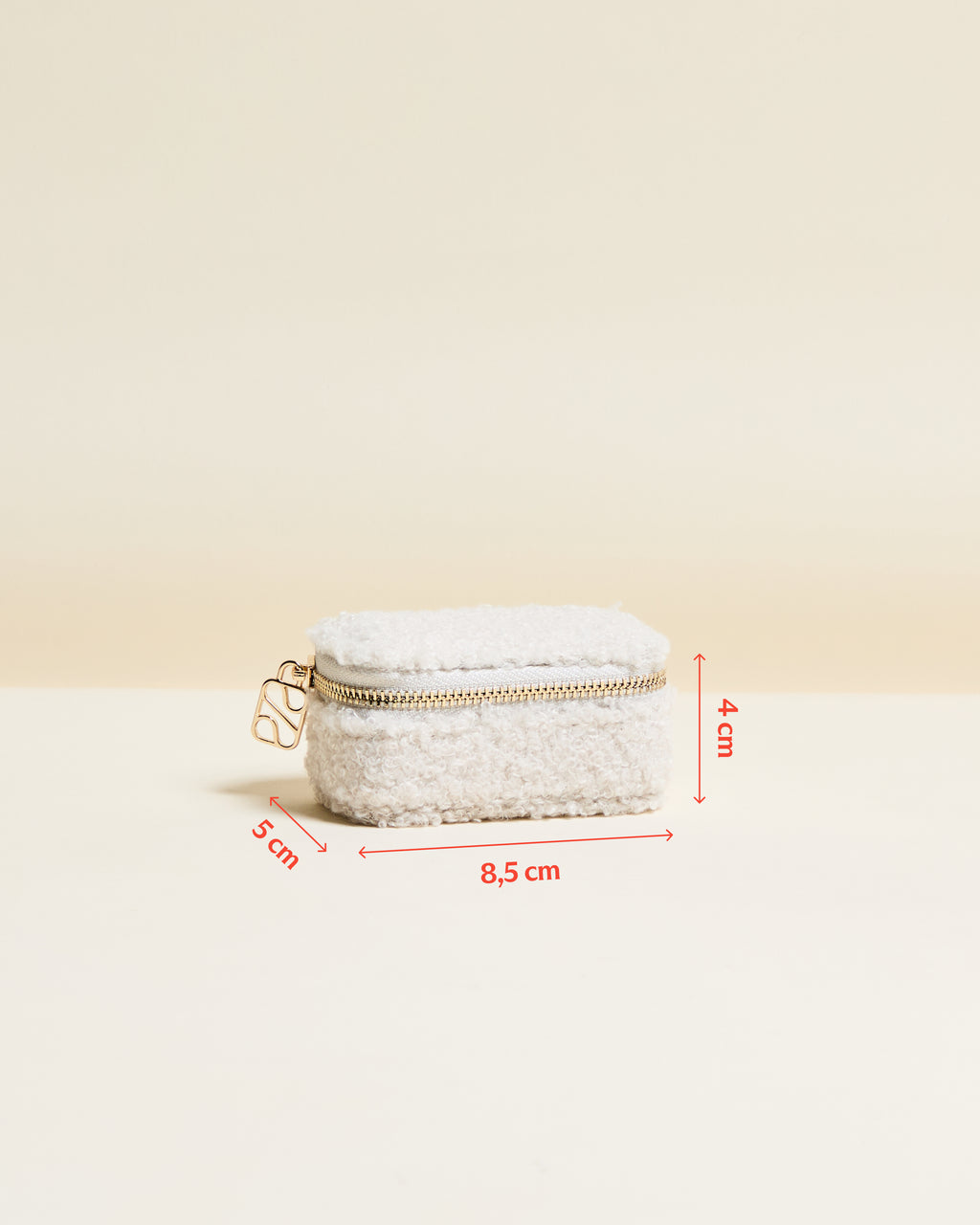 Marie bouclé travel mini jewelry box