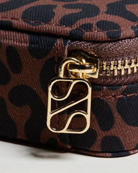 Marie Leopard Mini Travel Jewelry Box