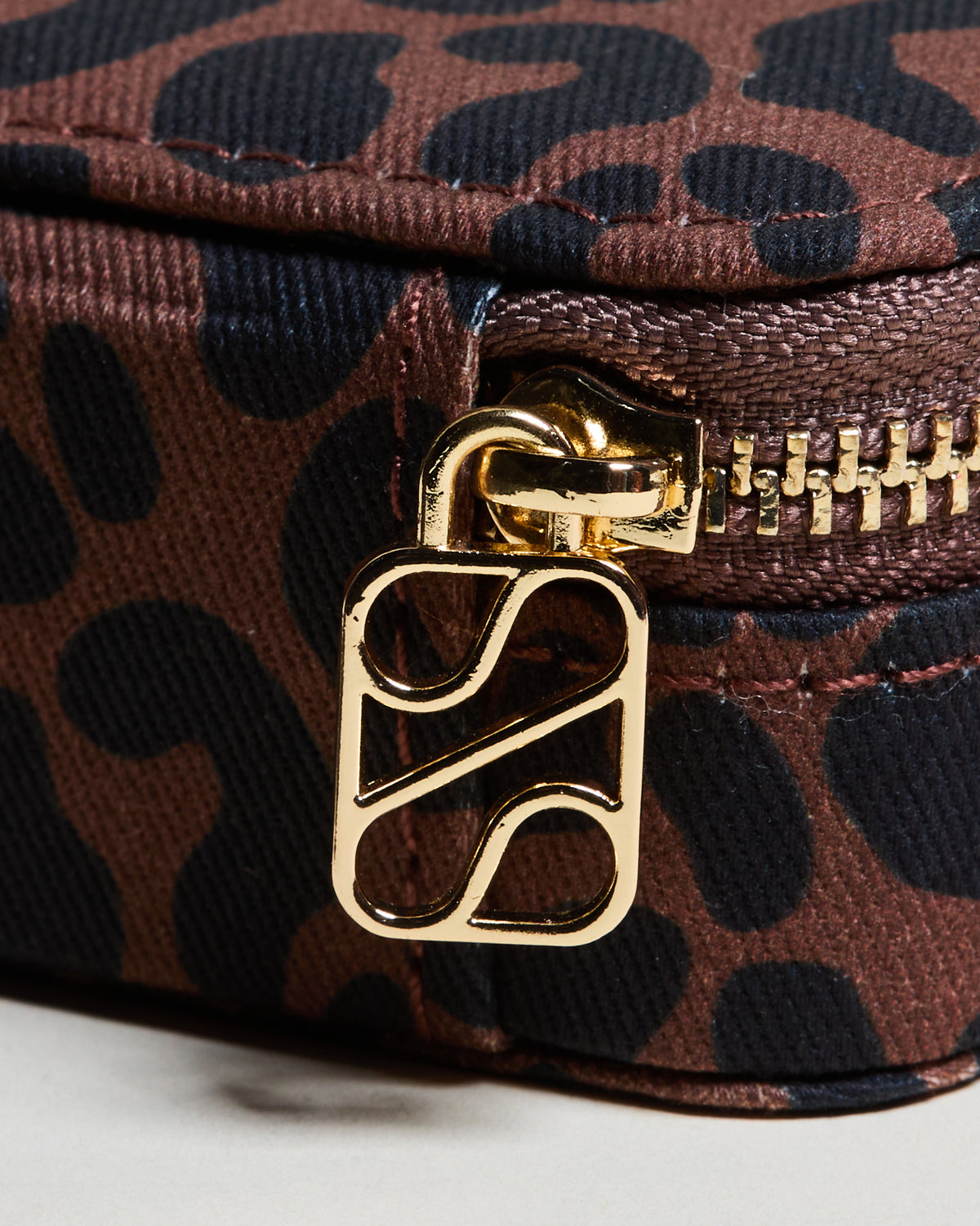 Marie Leopard Mini Travel Jewelry Box