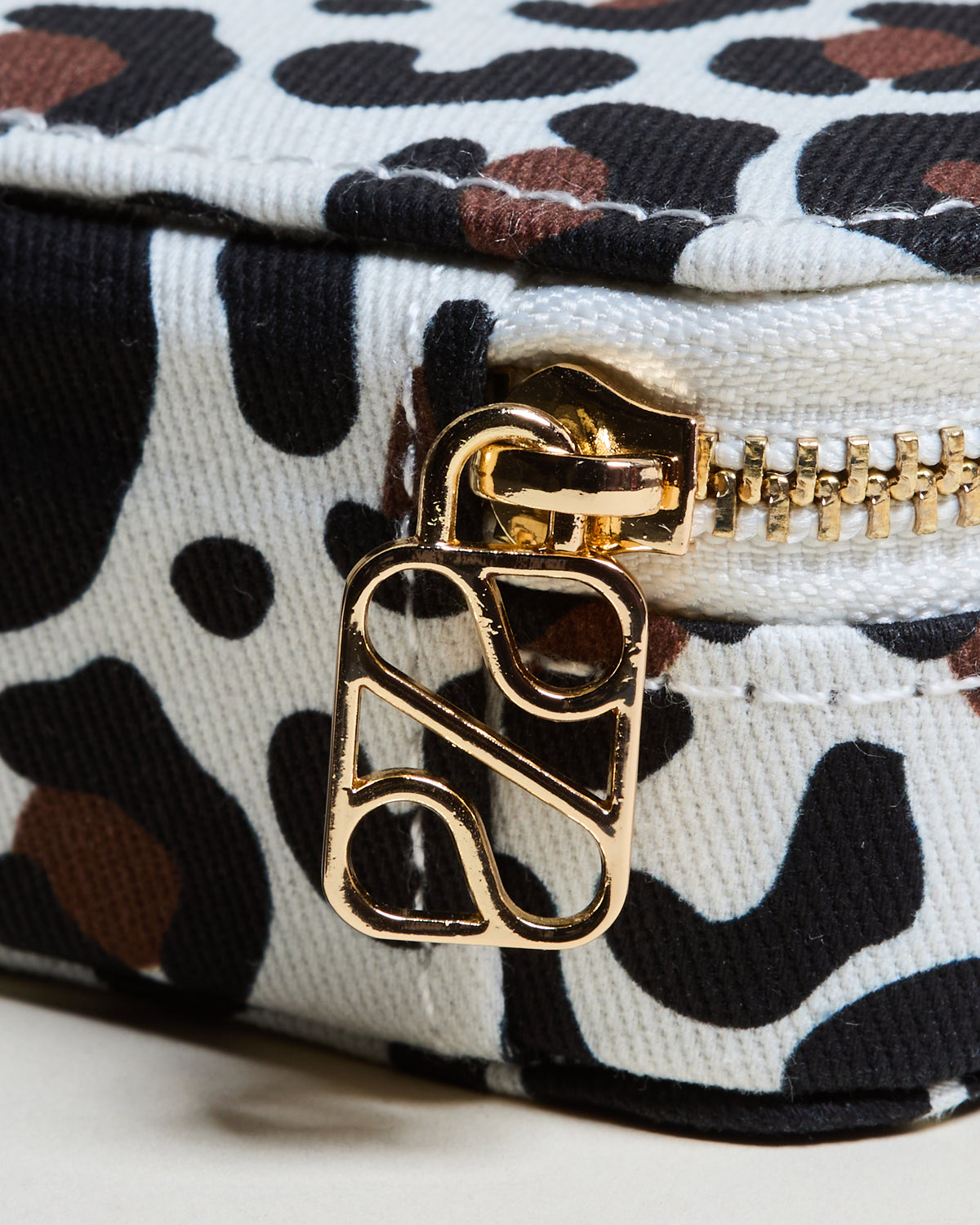 Marie Leopard Mini Travel Jewelry Box