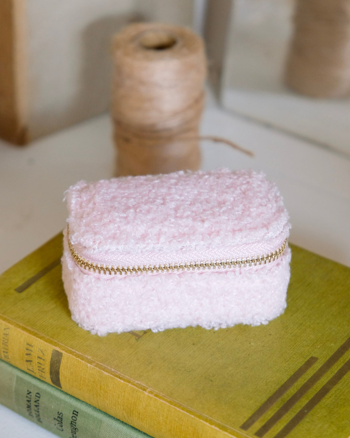Marie Mini Fleece Travel Jewelry Box - Outlet