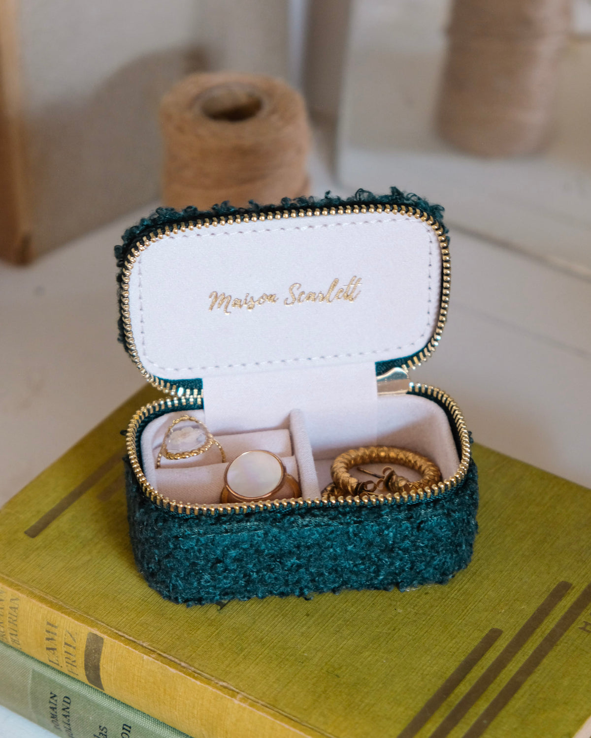 Marie Mini Fleece Travel Jewelry Box - Outlet