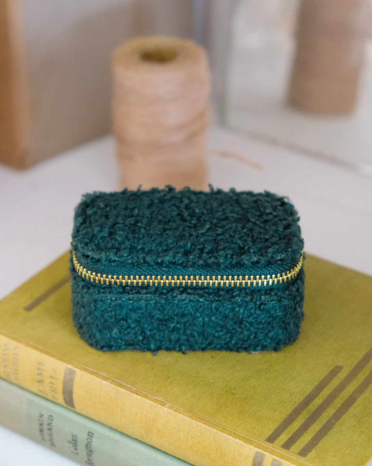 Marie Mini Fleece Travel Jewelry Box - Outlet