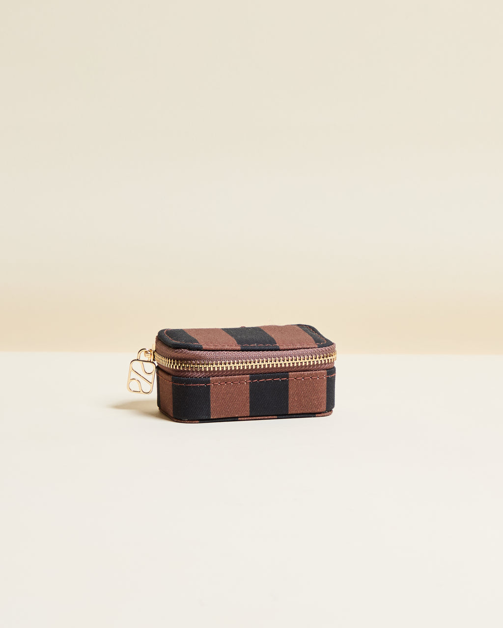 Marie Stripes Mini Travel Jewelry Box