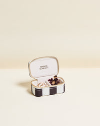 Marie Stripes Mini Travel Jewelry Box