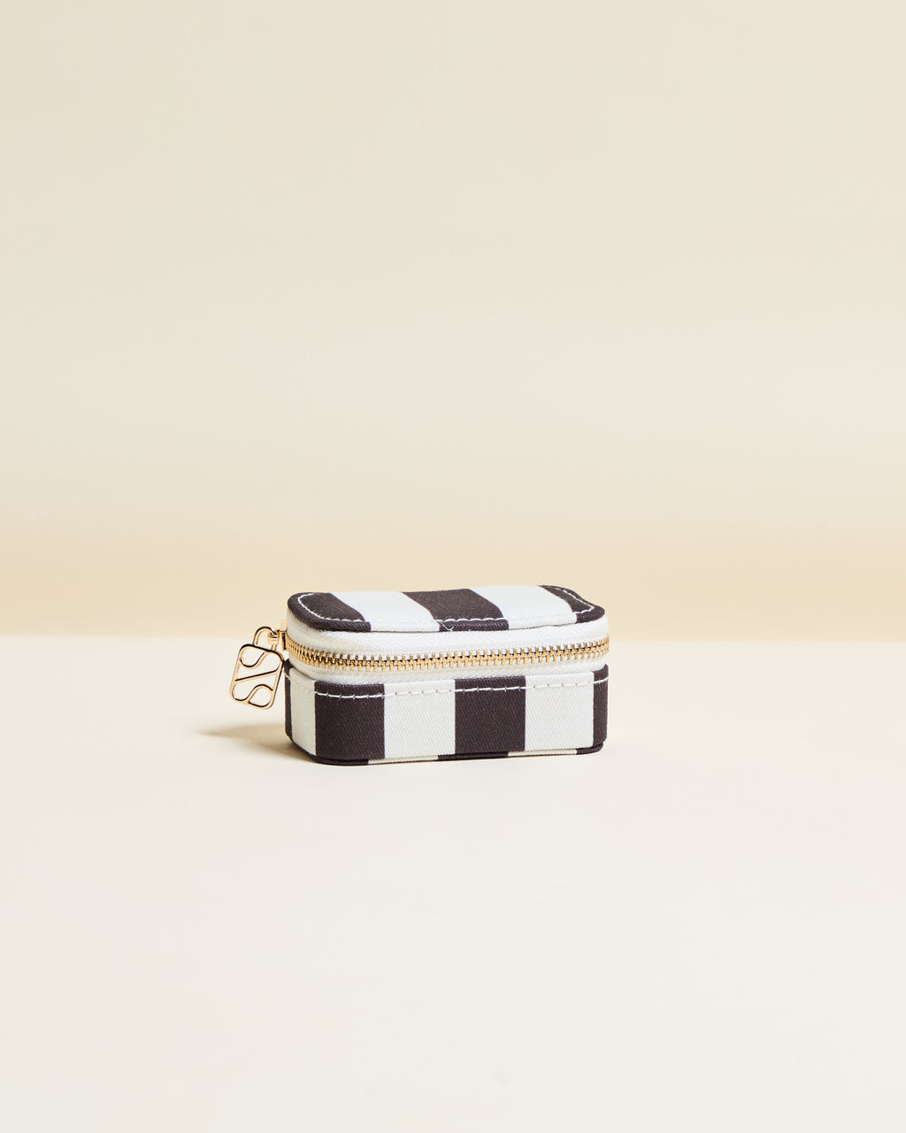 Marie Stripes Mini Travel Jewelry Box