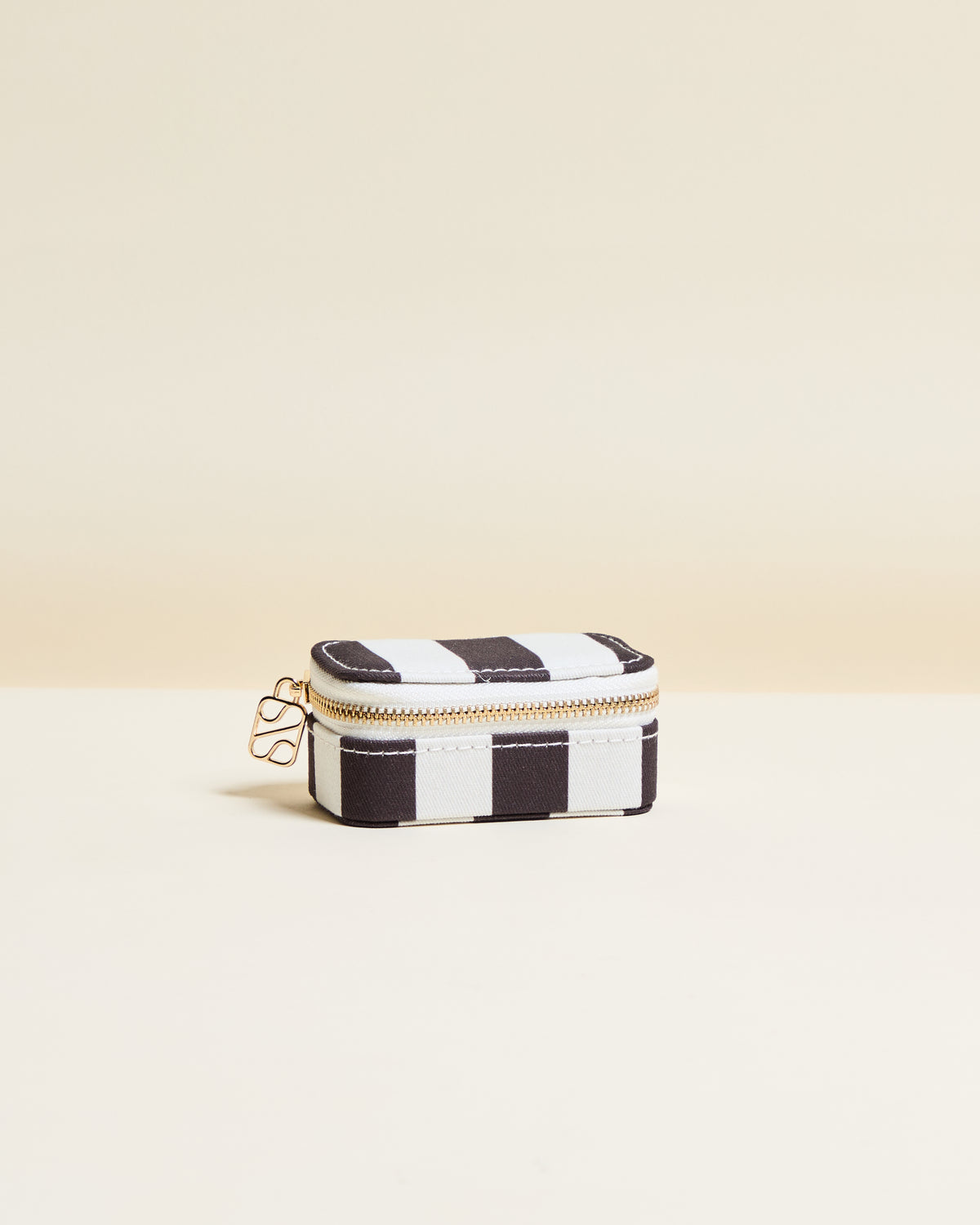 Marie Stripes Mini Travel Jewelry Box