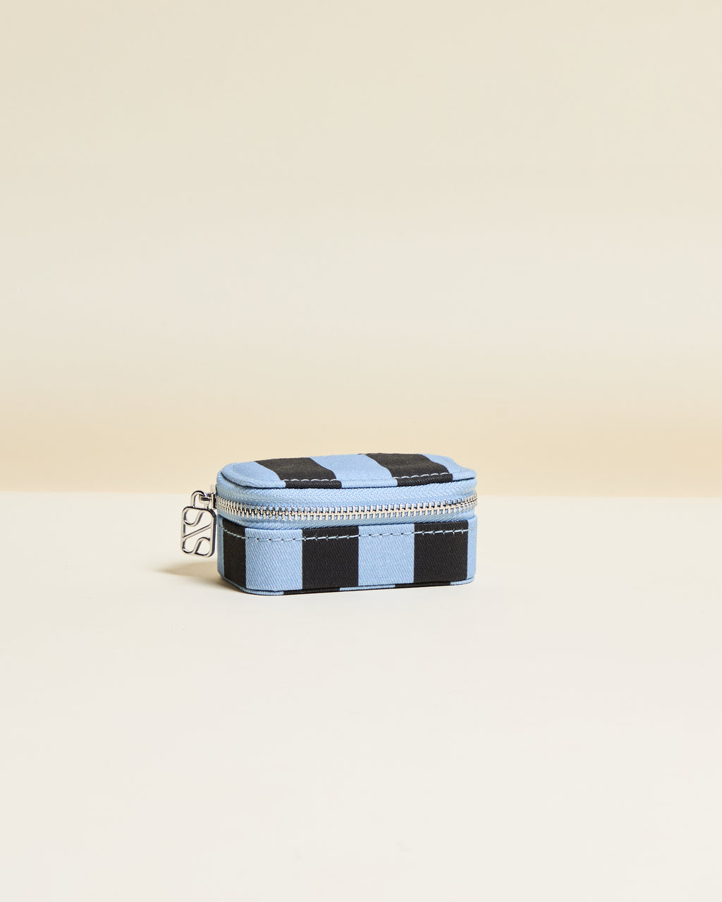 Marie Stripes Mini Travel Jewelry Box