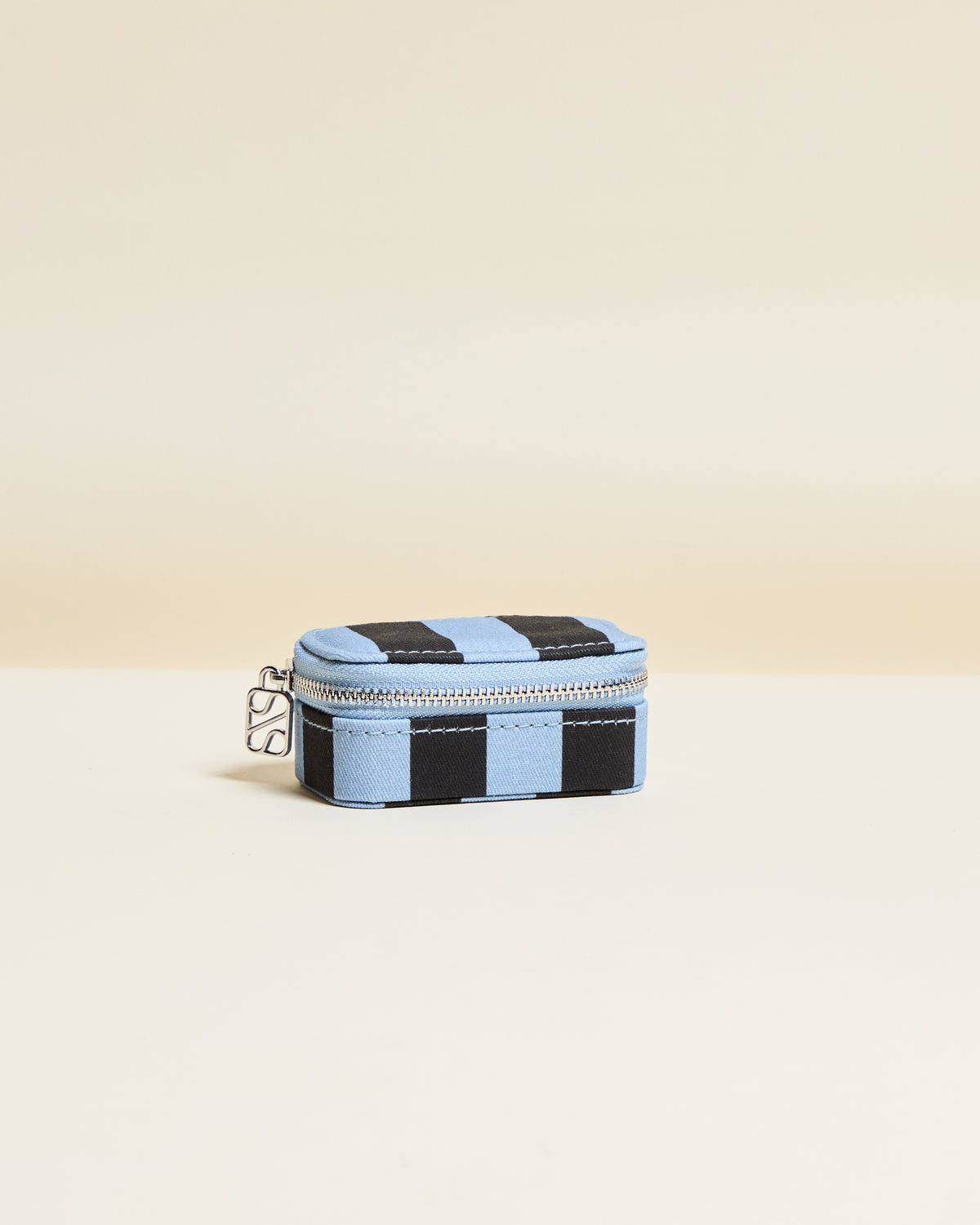 Marie Stripes Mini Travel Jewelry Box