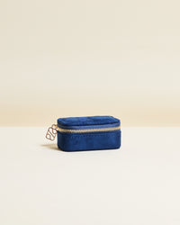 Marie mini travel jewelry box in velvet
