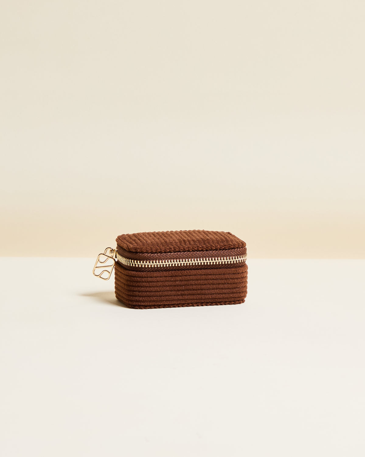 Marie Corduroy Mini Travel Jewelry Box